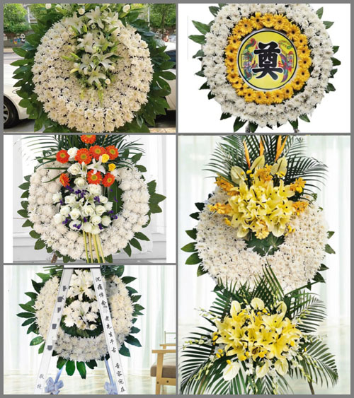 四川成都蒲江县复兴乡九曲村花圈速递